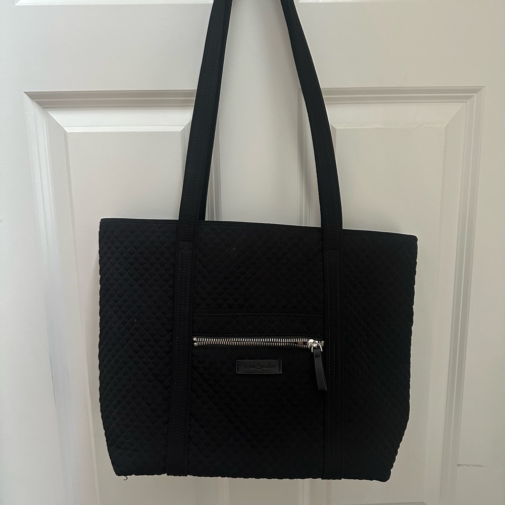 Vera Bradley Black Tote Bag with Long Straps